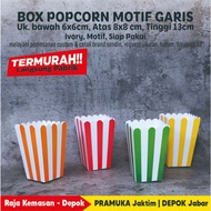 8x8x13 cm Line Popcorn Box
