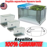 Aquarium Curve Glass (Big) AKUARIUM KACA Perfect Desktop Dophin Aquarium Fish Tank with covers Model