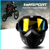 COD TaffSPORT BOLLFO Kacamata Goggles Mask Motor Retro Windproof / kacamata helm jpx murah cross tra