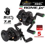 (5kg Maxdrag) AJIKING Rome IX Baitcasting Reel BC Fishing Reel | Magnetic Cast Control | Bite Alarm 