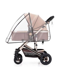 1入組PVC製大型嬰兒手推車、嬰兒車、遮陽傘手推車、風擋雨罩、手推車保護罩、雨衣