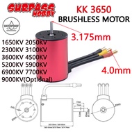 SURPASS HOBBY KK 3650 Brushless Motor 7700KV 5900KV 5200KV 3600KV 3.175mm Shaft for RC 1/10 GTR/Lexu
