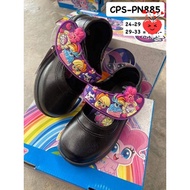 Chappy (แช๊ปปี้) รองเท้านักเรียนหญิง ลาย โพนี (Pony) รุ่นใหม่ 2022 มีไฟ รองเท้าผ้าใบ นักเรียนหญิง#PN885ดำ