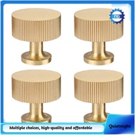 [Quietnight.my]4Pcs Solid Brass Cabinet Knobs Pulls Cabinet Drawer Dresser Gold Knobs Modern Handles