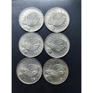 Singapore A Set Of Butterfly Fish 50 Cent 1967-1985 ( 6 Coins )