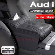 Audi Car armrest box height pad Car storage Tissue Box Central Armrest Protective Pad Comfortable Su