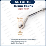 Needle Drencher Tool for Livestock Medicine, Needle Drencher, Blunt Tip