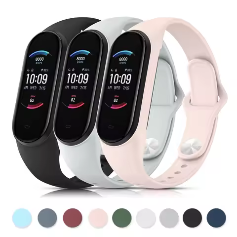 New Silicone Strap For Xiaomi Mi Band 5 6 Band Bracelet Watchband For Xiaomi Mi Band 5 6 Miband 5 6 