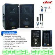 speaker aktif 15 inch sepasang dat f15 speaker karaoke bluetooth