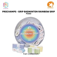 1 BOX PROCHAMPS Over Grip PC 002 Plain Badminton Rubber Grip 1 BOX PC 001/ Spot 1 BOX PC Grip 003 RA