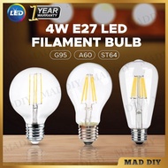 4W E27 A60/G95/ST64 LED FILAMENT EDISON BULB