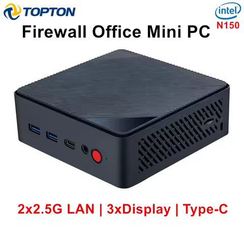 Hot sell Intel N150 NAS Mini PC DDR5 8/16/32G 2* i226 2.5G LAN NUC 2*M.2 NVMe SSD Mini Firewall Comp