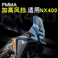 Big Applicable Honda NX400 NX500 Windshield Dedicated Modified Front Windshield Chest Protection Rai