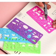 COMBO of 4 interesting drawing rulers