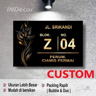 ONE Decor - House Number Plate Wall Decoration - House Number Block Decoration - Minimalist House Nu