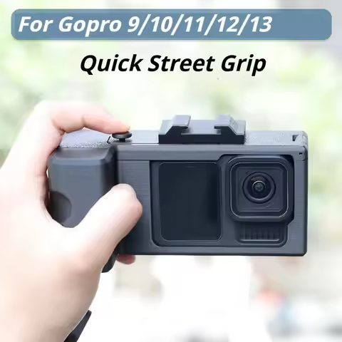 For GoPro Hero 9/10/11/12/13 StreetGrip Vlog Holder Photo Handle Sports Camera Quick Release Grip Ho