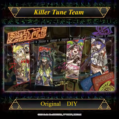 Yugioh Killer Tune Play Mat Original DIY Yu-Gi-Oh! TCG OCG Trading Card Games Mat Duel Plate Rubber 