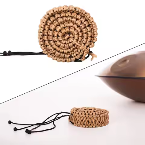 Wrap Rings Protector Bag Handmade Handpan Decoration Woven Rattan Rope Rope for Hand Pan Drum