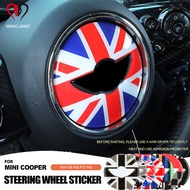 HOTnew✈ Car Steering Wheel Center Epoxy 3D Stickers For Mini Cooper F54 F55 F56 F57 F60 Countryman C