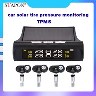 STAPON solar Tire Pressure Monitoring TPMS System LCD Screen Display 4 internal Sensors s2t