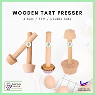Wooden Tart Presser (4.5cm/5cm/Double Side) / Penekan Tart Shell / Pastry Tart Presser