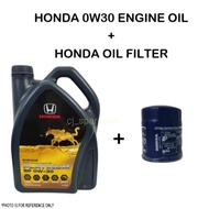HONDA SP 0W-30 FULLY SYNTHETIC ENGINE OIL 0W30 4L + HONDA OIL FILTER 1 PCS