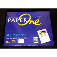 PAPER ONE BOND PAPER, 500 sheets, 80 GSM, SHORT, LONG, A4