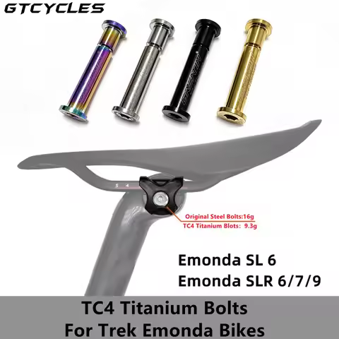 Light weight 9.3g TC4 Titanium Alloy Locking Bolts For Trek Emonda Carbon Road Bike Seatpost Use