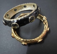 evita peroni 金/黑手鐲 bangle