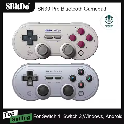 8BitDo SF30 Pro SN30 Pro Wireless Bluetooth Gamepad for Nintendo Switch 2 Controller Joystick for Wi