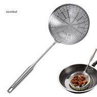 [Nice]  High-temperature Cooking Tool Stainless Steel Spider Strainer Skimmer Long Handle Mesh Oil S