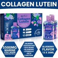 Biofinest Marine Collagen Peptides Lutein Drink 5500mg Zeaxanthin Bilberry Goji Berry Eyebright Eye 