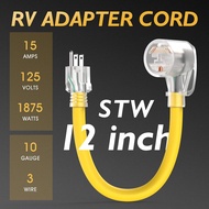 TOOLIOM 30 Amp to 110 RV Power Adapter, 30Amp to 15Amp RV Adapter Plug, NEMA 5-15P Male to TT-30R Fe