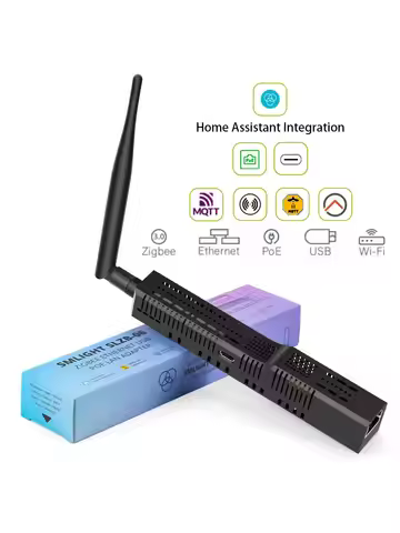 SMLIGHT SLZB-06/M/P7 Zigbee 3.0 to Ethernet,USB,and WiFi gateway coordinator with PoE,works with Zig