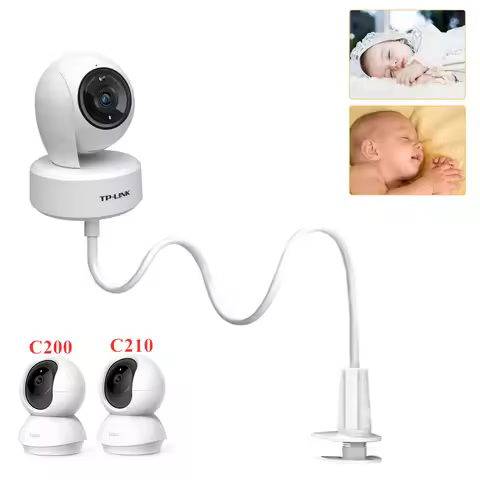 For TP-Link Tapo Camera Head Desktop Clip Iron Bracket Adjustable White Cradle Baby For Tapo C200 C2