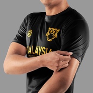 【Ready stock】✽✢✌[READY STOCK] Malaysia ''Harimau Malaya" Jersey Black/Gold - Jersi Roundneck