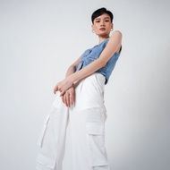 Ambra - LONDON CARGO PANTS WHITE | Cargo Pants | Women's Cargo Pants