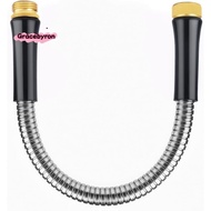 1FT X5/8" Short Garden Hose with Male to Female Connector Water Hose Metal Washing Machine Hose for 