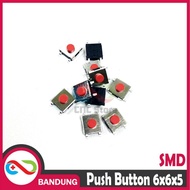 MERAH TACTILE SWITCH PUSH BUTTON 6X6X5MM RED RED SMD