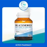 แบลคมอร์ส ไบโอ ซิงค์ เอ คีเลต Blackmores Bio Zinc A Chelate ผลิตภัณฑ์เสริมอาหาร แร่ธาตุ ซิงค์ ในรูป อะมิโน แอซิดคีเลต  1 ขวด บรรจุ 90 เม็ด