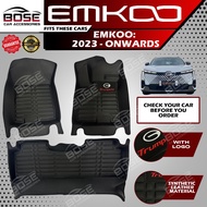 5D Black Deep Dish for GAC Emkoo 2023 Onwards Deepdish Car Matting Floor Mat Liner Accessories