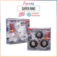 [Made In Japan] Lusuries Super Ring Cock Ring Sex Toy For Man Stretchable Strong and Firm Hold Long Lasting Erection