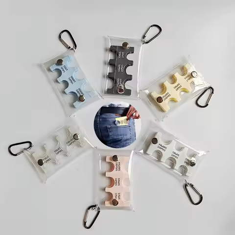 1pc Coin Organizer Yen Coin Sorting Holder Mini Pocket Wallet Clip Transparent Money Box Organizer f