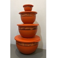 Tupperware Expression Bowl Set  200mL/1.3L/2.5L/4.3L