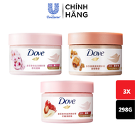 (Livestream) - Combo 3 Hũ Tẩy Da Chết Dưỡng Ẩm Toàn Thân Dove 298g/lọ