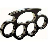 1ชิ้น 2D FLAT 'N Metallic Steel Knuckle Duster' งานศิลปะบนผนังวินเทจ, เหล็ก, เจาะรูไว้ล่วงหน้าเพื่อใ