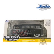 Jada 1:24 1962 Volkswagen VW Bus Bigtime Customs Black Black Diecast Car