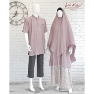IJAB KABUL Series Mauve • Set Gamis Khimar, Kurta & Sirwal Adult • Shafa Jilbab dhiyasyari shafajilb