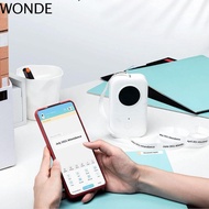 WONDE D30 Label Maker, Rechargeable Without Ink Thermal Label Printer, Simple Bluetooth Portable Reu
