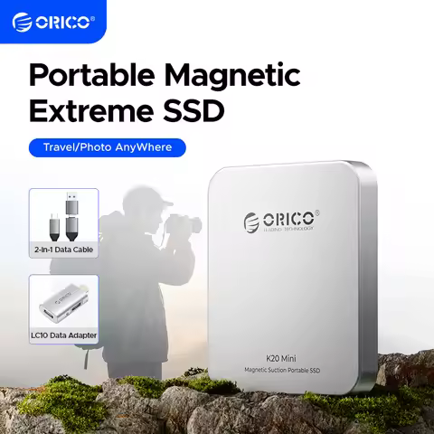 ORICO Magnetic External SSD for iPhone 17 16 15 14 13 Pro/Max 2000MB/s 4K 120Kz ProRes HDR Record US